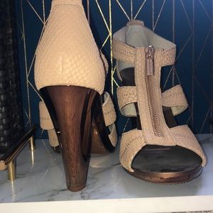 Michael Kors high heel sandal with zipper